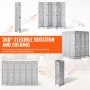 VEVOR Wood Room Divider Wooden Screen 6 Panel for Room Separation Home Office