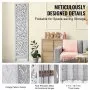 VEVOR Wood Room Divider Wooden Screen 6 Panel for Room Separation Home Office