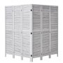 VEVOR Wood Room Divider, 6 Panel Wood Folding Privacy Screen, 66.9 Inches Tall Indoor Louvered Wooden Partition, Portable Decoration Screen, for Room Separation, Home, Office, Restaurant & Bedroom