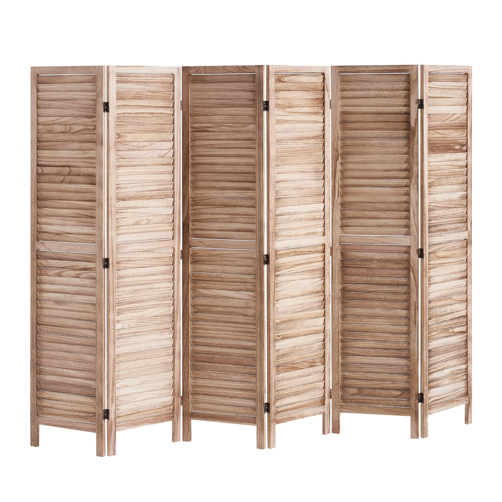 VEVOR Wood Room Divider Portable Wooden Partition 6 Panel for Room Separation
