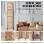 VEVOR Wood Room Divider Wooden Screen 8 Panel for Room Separation Home Office