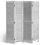VEVOR Wood Room Divider, 4 Panel Folding Privacy Screen, 66.9 Inches Tall Indoor Wooden Partition, Portable Decoration Screen, for Room Separation, Home, Office, Restaurant & Bedroom (Light Grey)