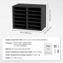 VEVOR literature organizers, 12 compartments, dimensions: 20.4&quot;x16.1&quot;x12&quot;, adjustable height.