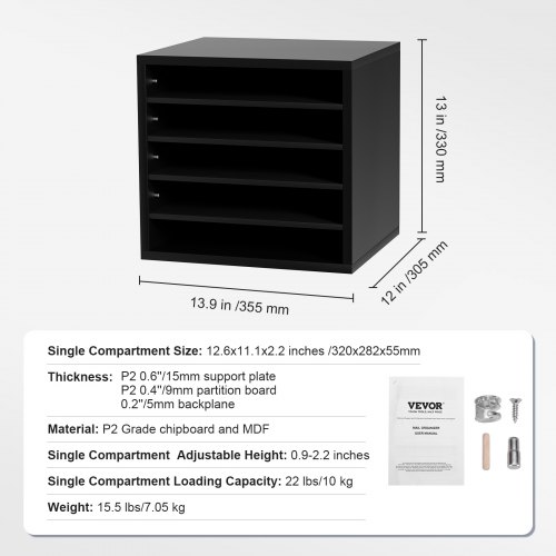 Mail Sorter VEVOR 36 Compartment Literature Organizer - Adjustable For Office & Home Mail Organizer Mail Sorter VEVOR 36 Compartment Literature Organizer - Adjustable For Office & Home Mail Organizer
