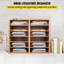 VEVOR Wood Literature Organizer File Sorter Paper Storage Holder 12 Slots Wood