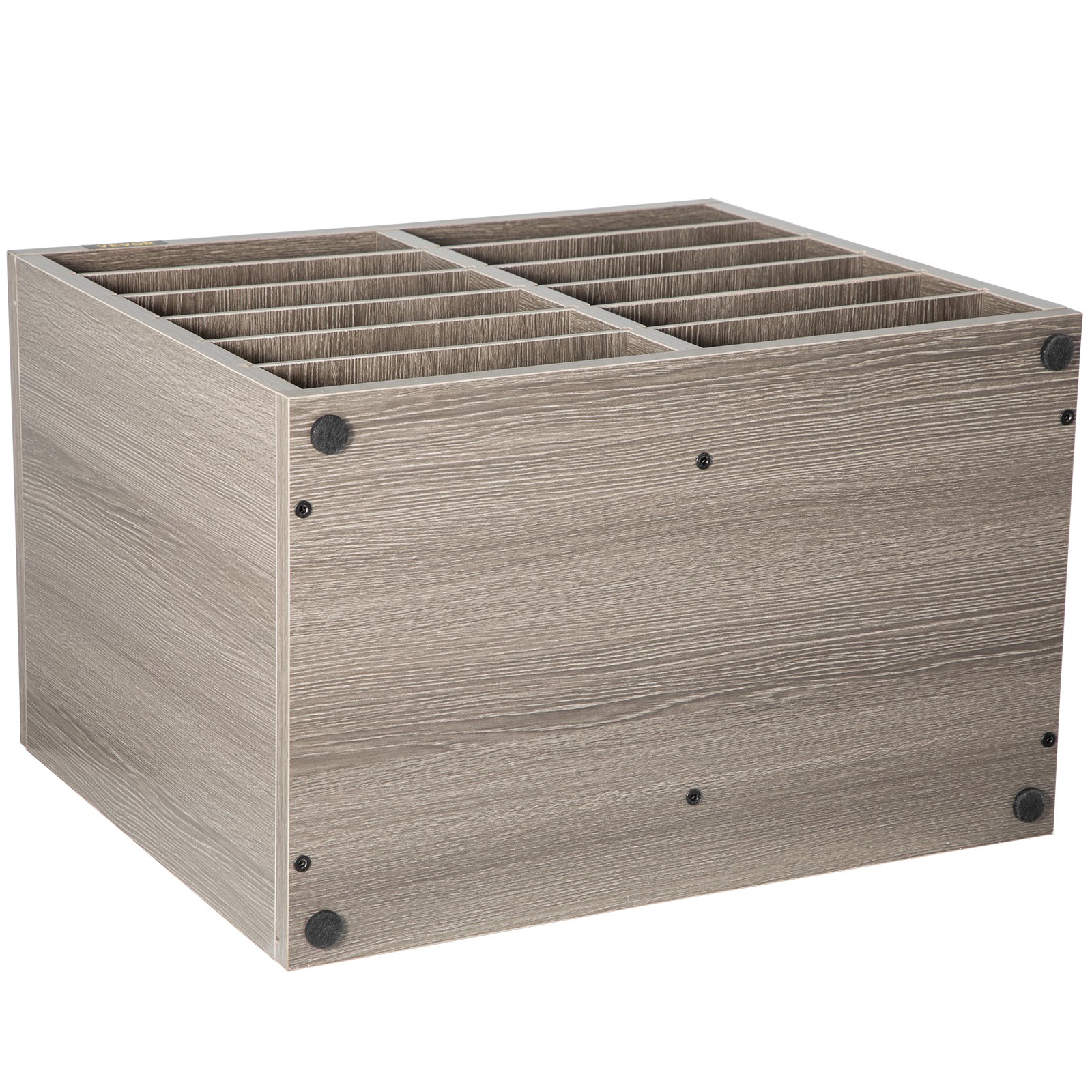 VEVOR Wood Literature Organizer File Sorter Paper Storage Holder 12 Slots Wood