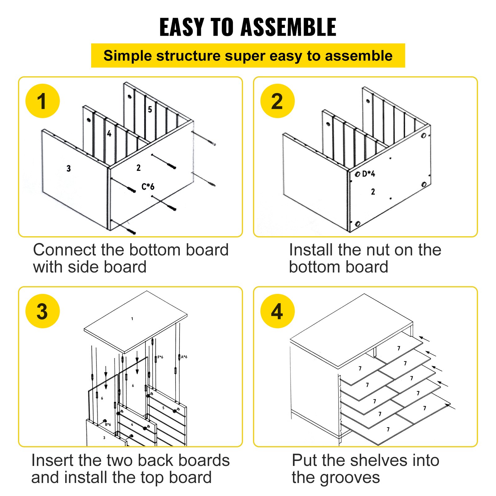 VEVOR Wood Literature Organizer File Sorter Paper Storage Holder 12 Slots Brown