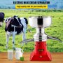 VEVOR Milk Cream Centrifugal Separator, 100L/h Output, 304 Stainless Steel Cream Separator with 5L Milk Bowl Capacity, 10500RPM Rotating Speed, Milk Skimmer for Fresh Milk Goat Milk Cream, Red
