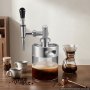 VEVOR Nitro Cold Brew Coffee Maker 2L Nitrogen Dispenser System, Home Brew Coffee Keg, Portable Nitrogen Infuser with Dispenser and Pressure Relieving Valve, Gift for Coffee Lovers