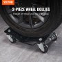 Vevor carro dolly roda pneu dolly 2 peças resistente skate reparação automóvel dolly 3000lb