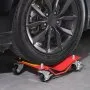 VEVOR Wheel Dolly, 8000 lbs Capacity Heavy-Duty Steel Car Mover, Wheel Dolly Car Tire Stake Set with Brakes, Vehicle Moving Cart Moving Cars, Trucks, Trailers, Motorcycles, and Boats, Set of 4, Red