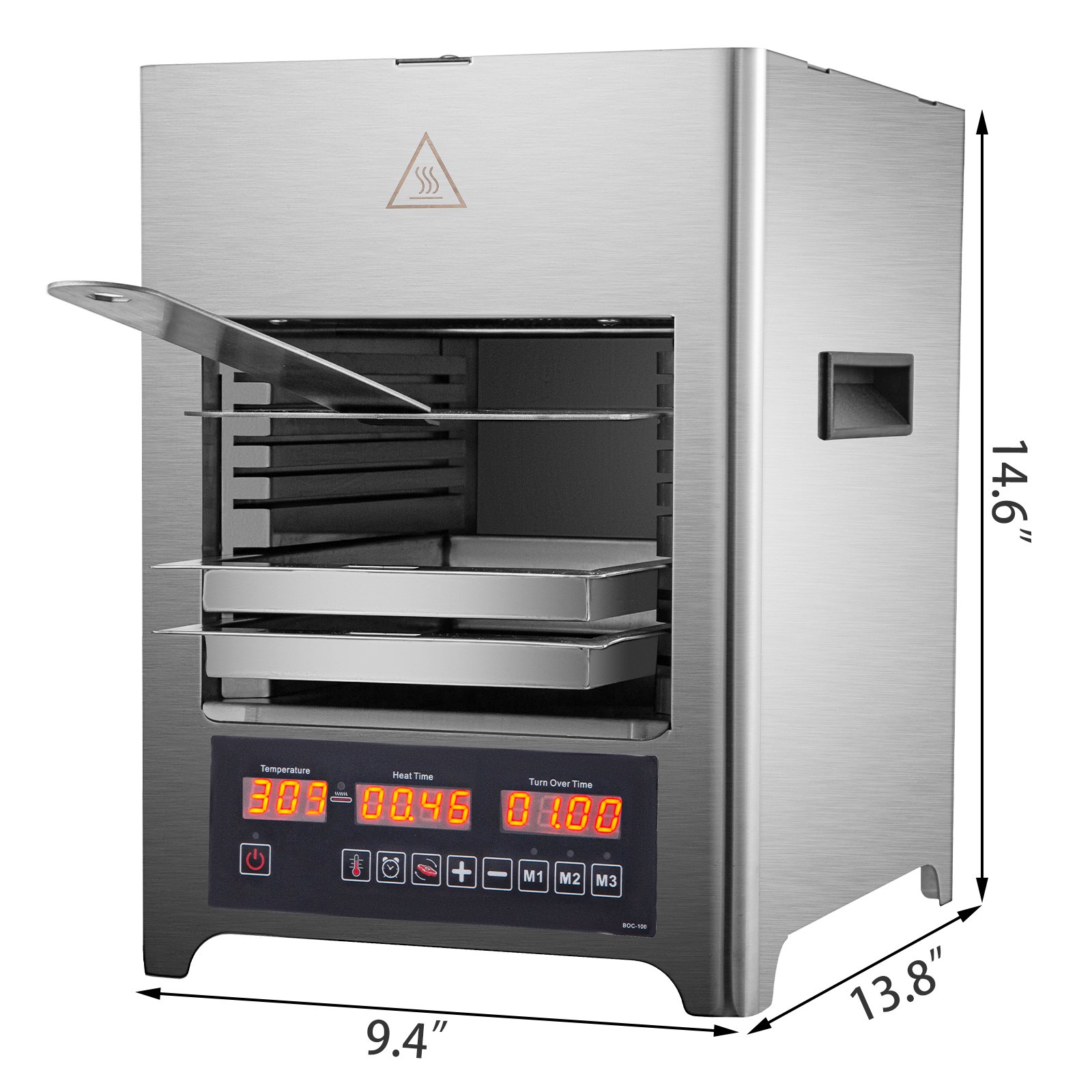 VEVOR Steak Broiler Infrared Steak Grill Broiler with 3 Trays Electric Broiler