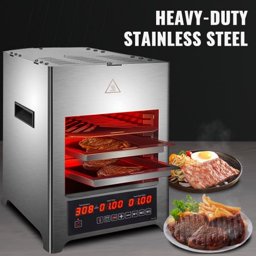 Vevor Steak Broiler Infrared Steak Grill Broiler With Trays