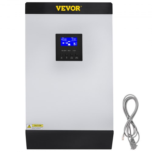 VEVOR Pure Sine Wave Power Solar Charger Off-Grid Inverter DC AC Output with Utility Charger (5KVA 48V MPPT)