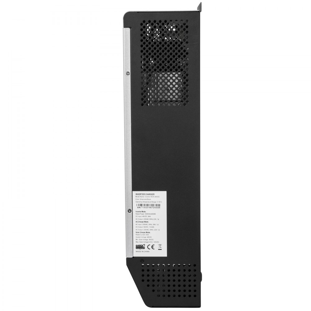5KVA 48V PWM Hybrid Pure Sine Wave Solar Inverter Silver & Black 4000W