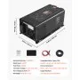 VEVOR Pure Sine Wave Inverter Charger, 3000W, DC 12V to AC 120V Power Inverter with LCD Display, Remote Control, Low Frequency, for RV Camper Home, Compatible with 12V LiFePO4 and Lithium Batteries
