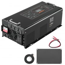 4000W Pure Sine Wave Inverter Charger DC 24V to AC 120V Power Inverter