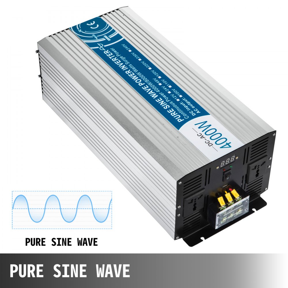 Inverter 12V 220V Pure Sine Wave 8000W 10000W DC 12V 24V 48V To AC 220V  Converter Solar Car Power Inverter Transformer Inversor