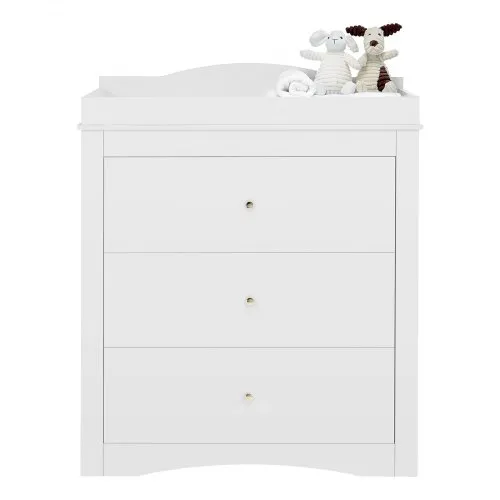 VEVOR Baby Changing Table Dresser with 3 Drawers White Multi-Functional Nursery Storage Organizer VEVOR Baby Changing Table Dresser with 3 Drawers White Multi-Functional Nursery Storage Organizer