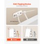 Changing Table Dresser Baby Diaper Change Station with 3 Drawers White