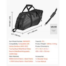 VEVOR Motorcycle Saddlebag Liner Bag Organizer for 93-22 Harley Davidson 18 L