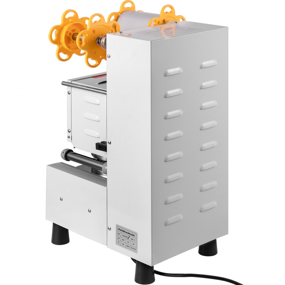 VEVOR Automatic Cup Sealing Machine 90/95 mm Cup Diameter Boba Cup Sealer 450W Bubble Tea Cup Sealer Machine 1-20 cm Cup Height Boba Tea Cup Sealing Machine 400-600cup/h Bubble Tea Sealing Machine
