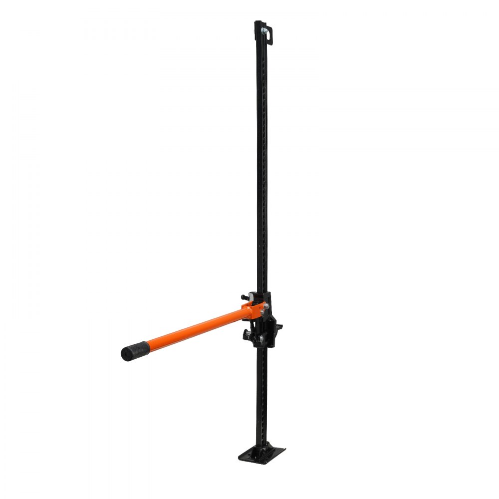 VEVOR High Lift Farm Jack, 60" Utility Farm Jack, 7000 lbs Capacity Ratcheting Off Road Utility Jack, Heavy-Duty Farm Jack for Tractor, Truck, SUV, Bumper Lift, Orange