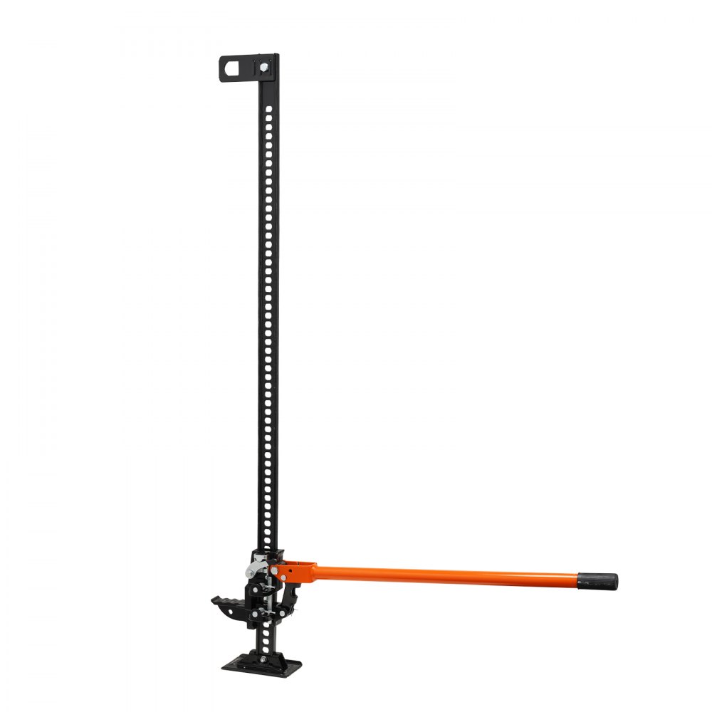 VEVOR High Lift Farm Jack, 60" Utility Farm Jack, 7000 lbs Capacity Ratcheting Off Road Utility Jack, Heavy-Duty Farm Jack for Tractor, Truck, SUV, Bumper Lift, Orange