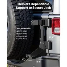 High Lift Off Road Jack Mount Bracket Fit Jeep Wrangler YJ/TJ/JK/JL 1986-2024