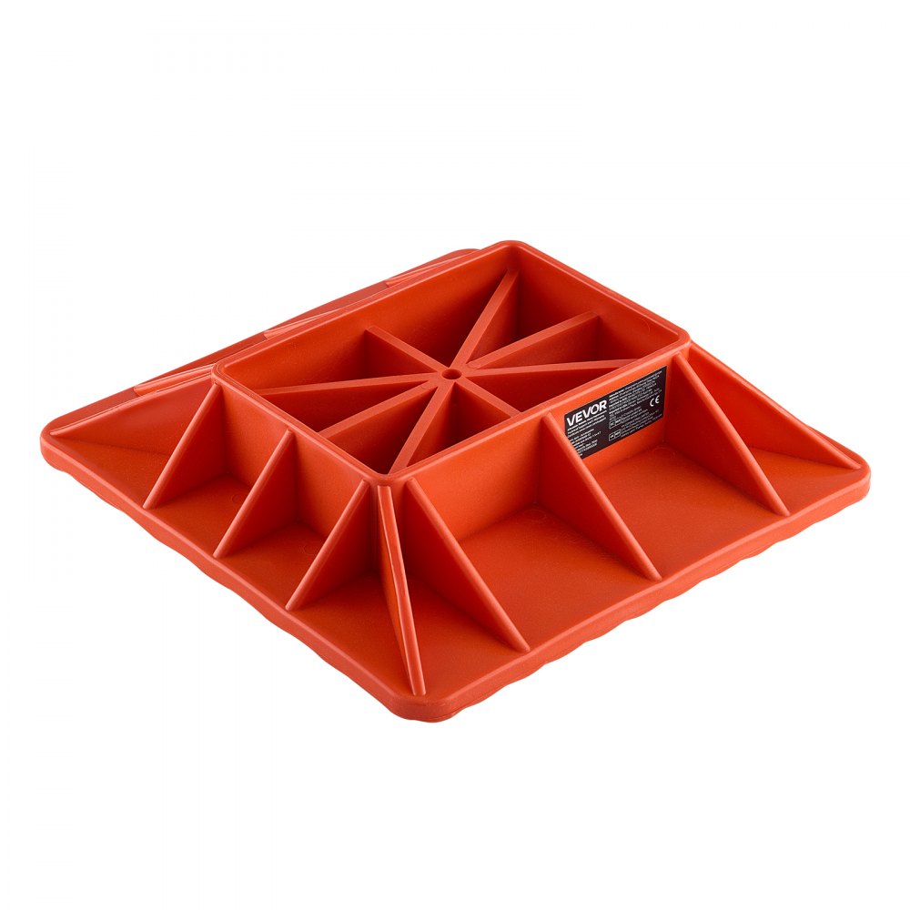 VEVOR High Lift Jack Base and Handle Keeper, 295 x 295 mm Off Road Jack Stand Base with 7000 Pound Capacity, Heavy-Duty Farm Jacks Support Stand for Most Jacks with 185 x 120 mm Base, Red