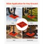 VEVOR High Lift Jack Base and Handle Keeper Off Road Jack Support Stand Base Red