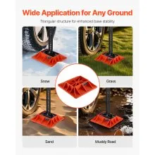 High Lift Jack Base and Handle Keeper Off Road Jack Support Stand Base Red