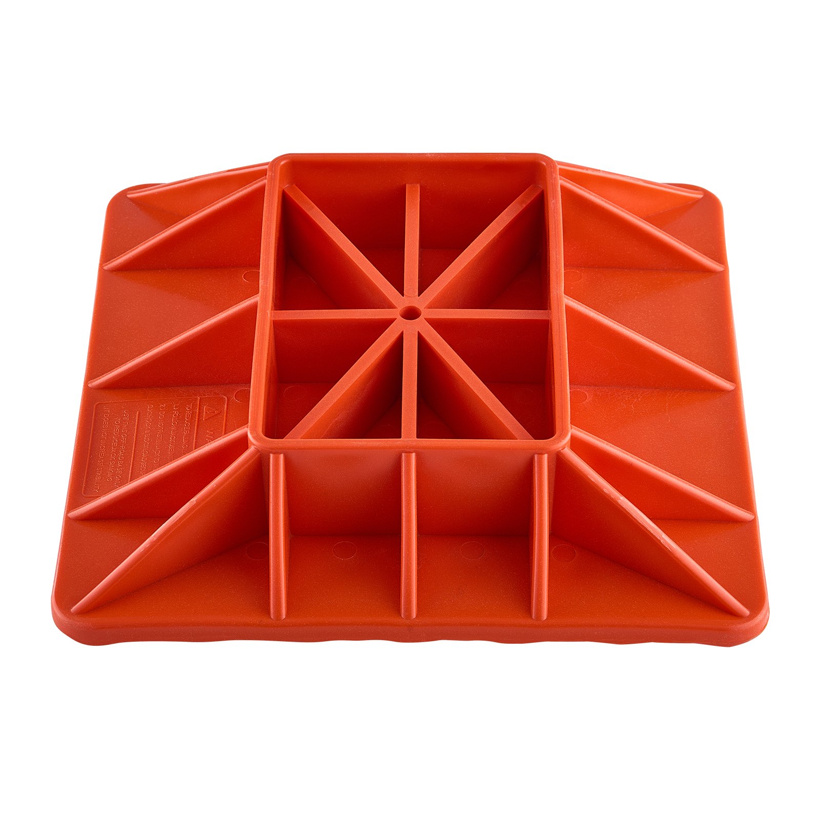 VEVOR High Lift Jack Base and Handle Keeper, 295 x 295 mm Off Road Jack Stand Base with 7000 Pound Capacity, Heavy-Duty Farm Jacks Support Stand for Most Jacks with 185 x 120 mm Base, Red