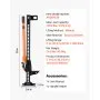 VEVOR Farm Jack, 91.5 cm Utility High Lift Farm Jack, 3.18 Ton Capacity Ratcheting Off Road Utility Jacks, Heavy-Duty Lift Jacks with 130.1-769.6 mm Lifting Range for Tractor, Truck, SUV