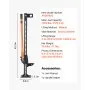 VEVOR Farm Jack, 107.5 cm Utility High Lift Farm Jack, 3.18 Ton Capacity Ratcheting Off Road Utility Jacks, Heavy-Duty Lift Jacks with 130.1-929.6 mm Lifting Range for Tractor, Truck, SUV
