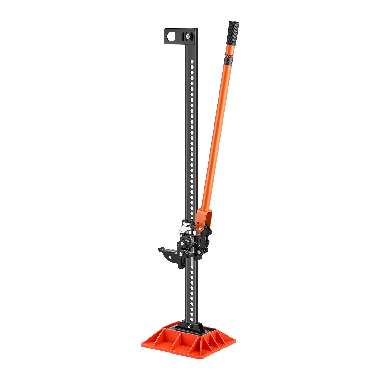 VEVOR Farm Jack with Base, 122cm Utility High Lift Farm Jack, 3.18 Ton Capacity Ratcheting Off Road Utility Jacks, Heavy-Duty Lift Jacks with 130.1-1079.5 mm Lifting Range for Tractor, Truck, SUV