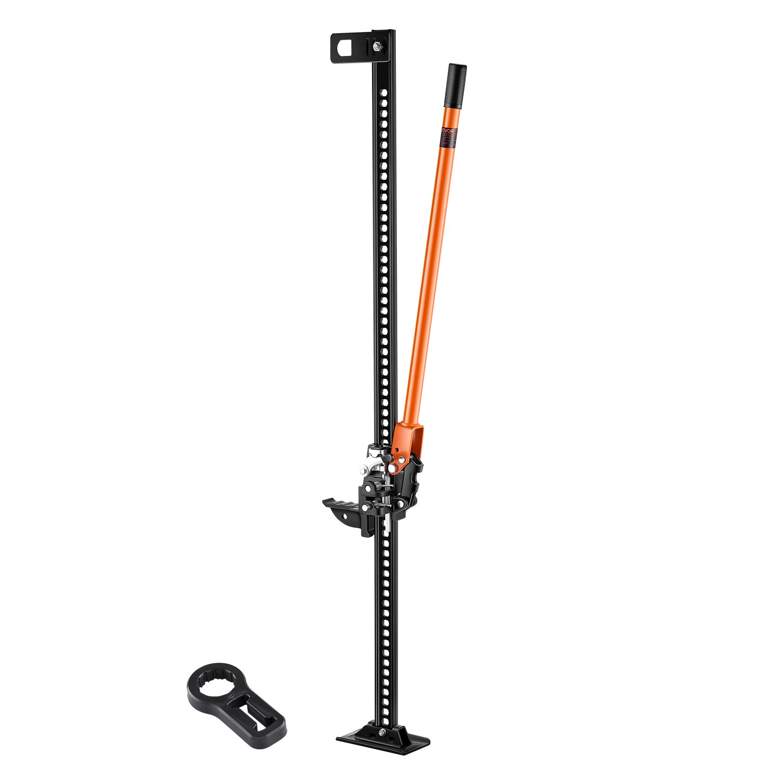 VEVOR Farm Jack, 152.5 cm Utility High Lift Farm Jack, 3.18 Ton Capacity Ratcheting Off Road Utility Jacks, Heavy-Duty Lift Jacks with 130.1-1380 mm Lifting Range for Tractor, Truck, SUV