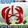 24v 200w Vawt Lanterns Wind Turbine Generator Vertical Axis + Controller