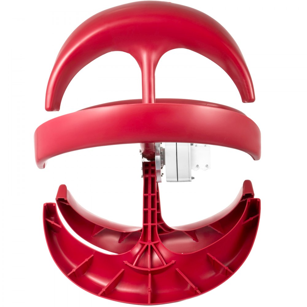 400w 12v Lanterns Wind Turbine Generator Vertical Axis Red 5blades