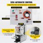 VEVOR Semi-automatic Cup Sealing Machine, 300-500 Cup/h Tea Cup Sealer Machine, Silver Boba Cup Sealer Machine, 90/95mm Cup Diameter Boba Cup Sealing Machine with Control Panel for Bubble Milk Tea
