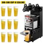 Vevor Semi-automatic Cup Sealing Machine Cup Sealer Black 300-500 Cups/hour