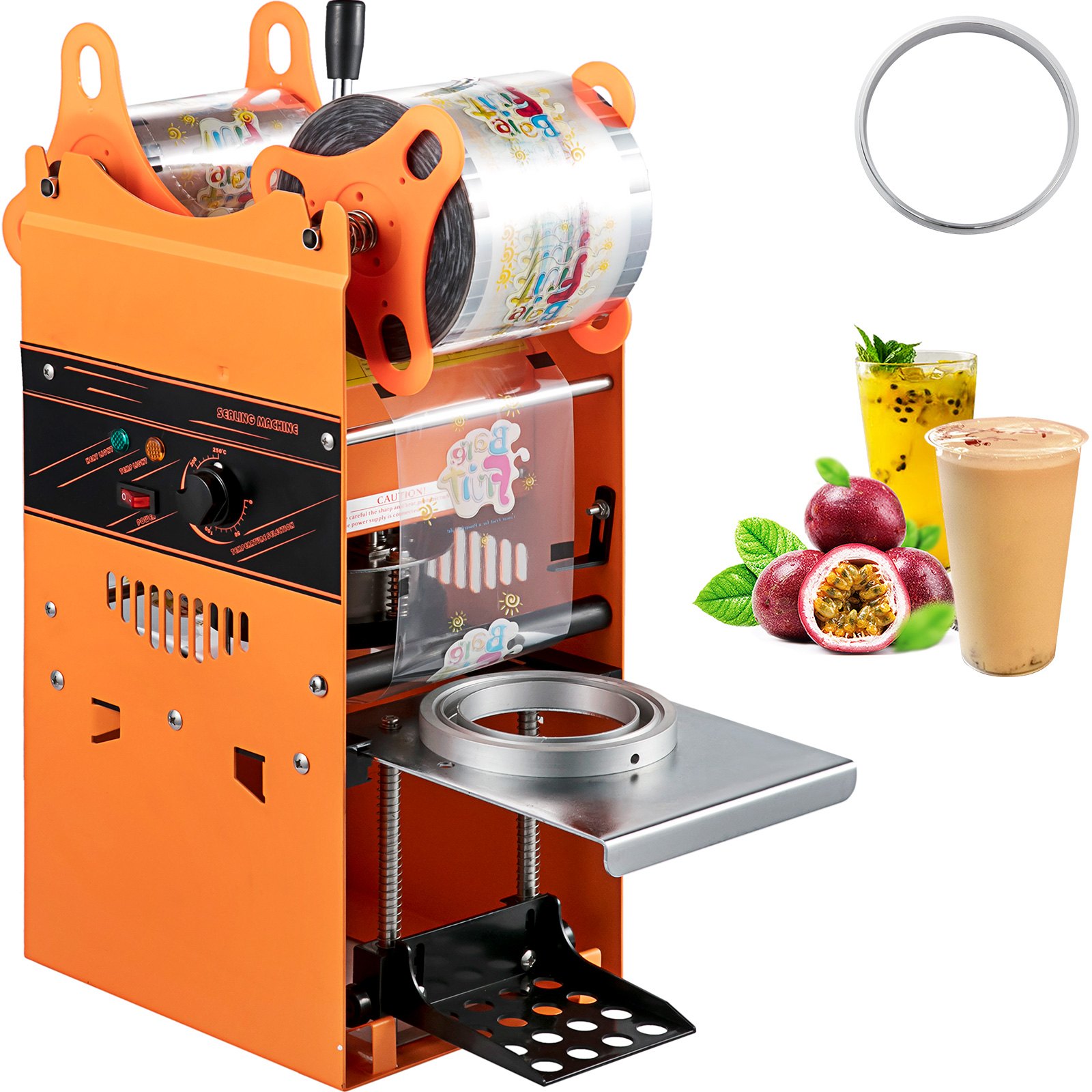 VEVOR Manual Cup Sealer Sealing Machine Coffee Boba Bubble Tea 300 500 Cups/hr