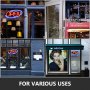 VEVOR Sign Open 24x11.8 inch Neon Open Sign 30W Led Open Sign Vertical Sign Open with 24 inch Hanging Chain and Power Adapter Bright Light for Business Outdoor