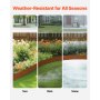 VEVOR Steel Landscape Edging 10 Packs 40 x 4.5in Weather-Resistant for Yard Lawn