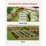 VEVOR Steel Landscape Edging 10 Packs 40 x 4.5in Weather-Resistant for Yard Lawn