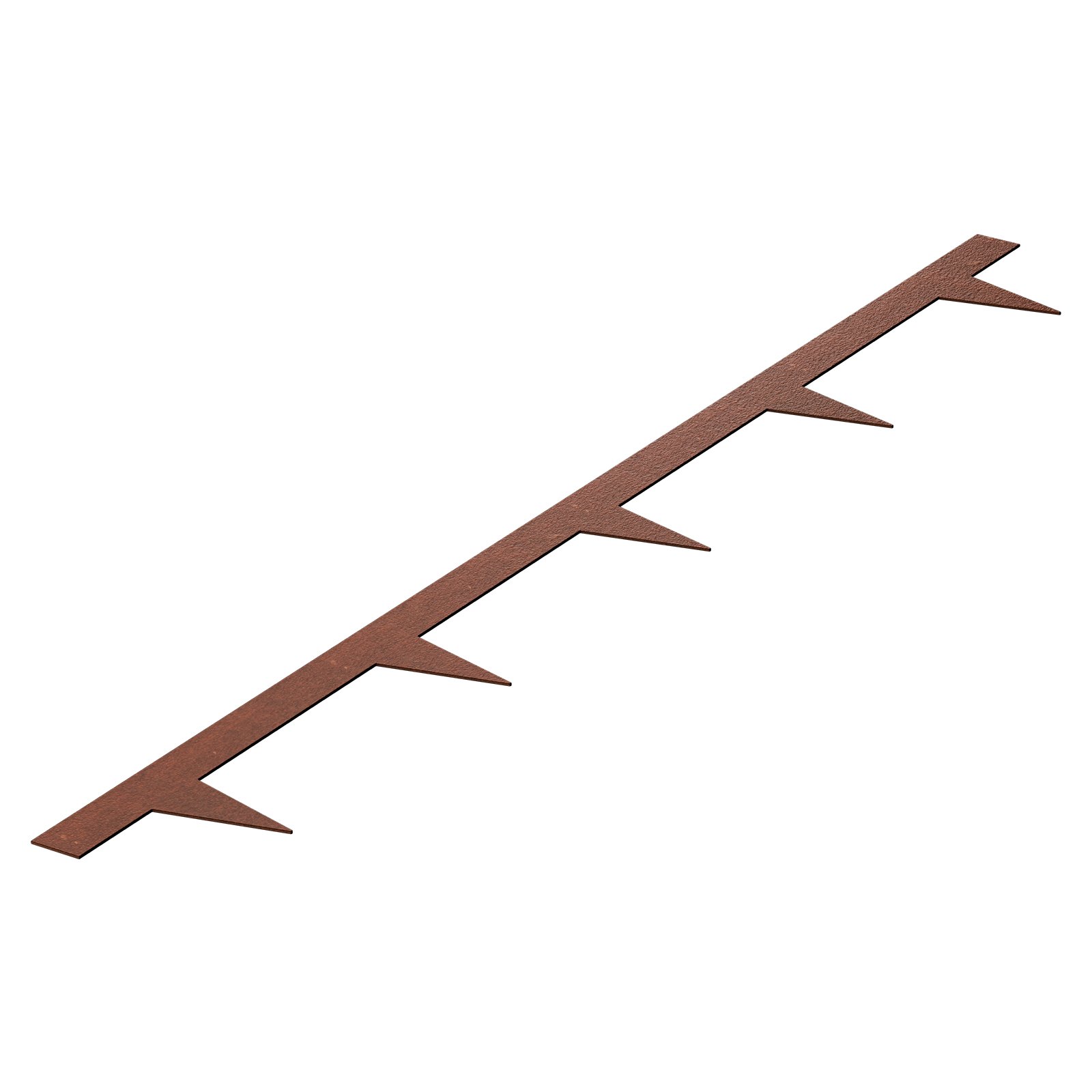 VEVOR Steel Landscape Edging, 10 Packs 1016 x 114.3 mm Weather-Resistant & Pre-Rust Metal Landscape Edging, Bendable Garden Edging Border, Heavy Duty Lawn Edging, Flower Bed Yard Pathway Divider