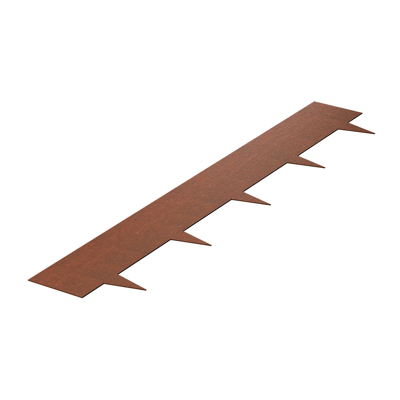VEVOR Steel Landscape Edging, 6 Packs 40 x 8 in Weather-Resistant & Pre-Rust Metal Landscape Edging, Bendable Garden Edging Border, Shark Spike, Lawn Edging for Flower Bed Yard Pathway Divider