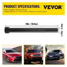 VEVOR Inner Tie Rod Tool Kit, 13 Pcs Crowfoot Adapters Inner Tie Rod Tool Set, 13 Pcs Tie Rod Removal Tool, 1/2 Inch Drive Tube Tie Rods Tool, Heavy-Duty Steel Inner Tie Rod Removal Tool for Vehicle