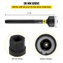 VEVOR Inner Tie Rod Tool, 35 mm - 45 mm Universal Tie Rod Removal Tool, 30 mm Drive Tube Tie Rods Tool, Heavy-Duty Steel Inner Tie Rod Removal Tool for Vehicles
