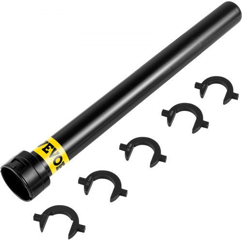 VEVOR Kit de herramientas de barra de acoplamiento interior, 6 piezas de herramienta de extracción de barra de acoplamiento, 5 piezas de adaptadores Crowfoot Master Juego de herramientas de barra de acoplamiento interior, herramienta de varillas de acoplamiento de tubo de transmisión de 1/2 pulgada, herramienta de extracción de varilla de acoplamiento interior de acero resistente para Vehi